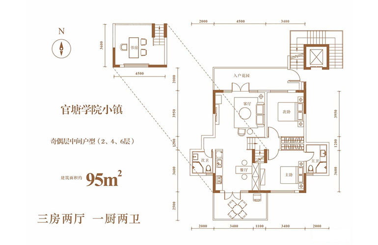 奇數(shù)層中間戶