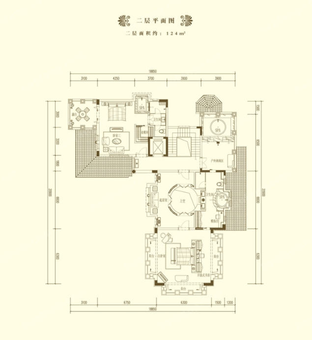 中信·臺(tái)達(dá)國際圓廳別墅A-二層