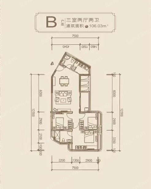 泰和緣B戶型圖