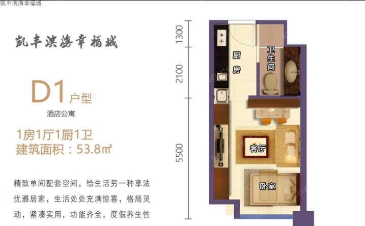 凱豐濱海幸福城D1戶型圖