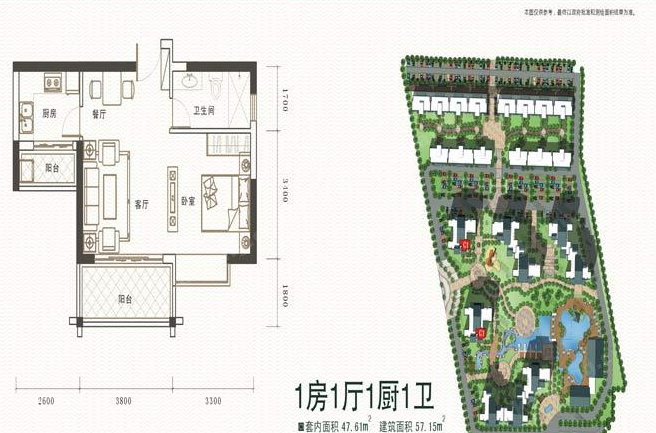 長壽谷二期一房一廳一衛(wèi)一廚