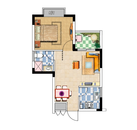 深藍苑濱江城E3戶型圖