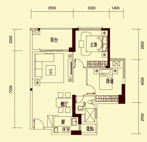 鑫源富豪公館B-3戶型