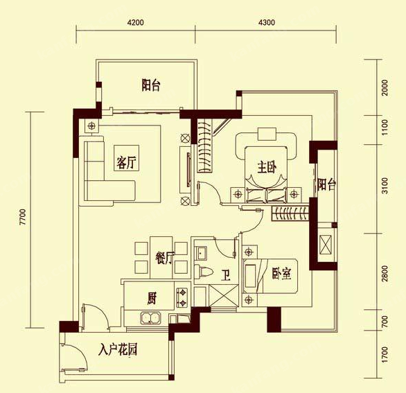 鑫源富豪公馆B-2户型