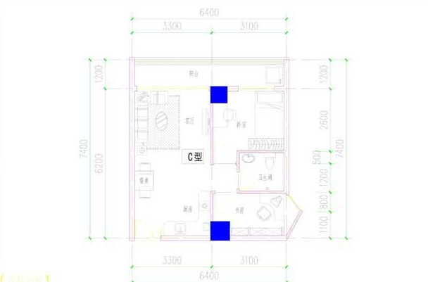 鴻瑞大廈C戶型