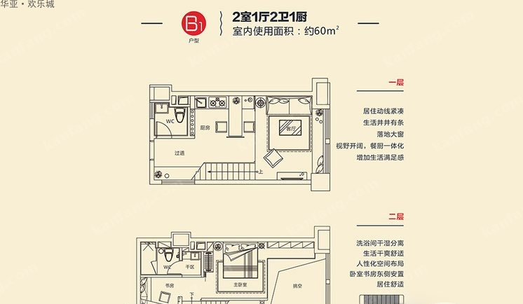 華亞·歡樂城B1戶型圖