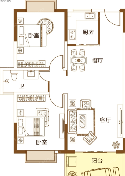 萬(wàn)泉河經(jīng)典A1戶型圖