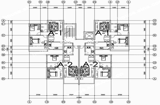 藍(lán)洋科興苑戶型圖 A1戶型