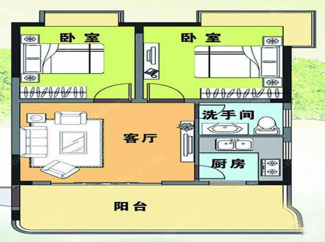 富都國(guó)際休閑公館戶型圖