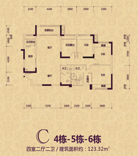 金水湾国际公馆C4、C5、C6户型图